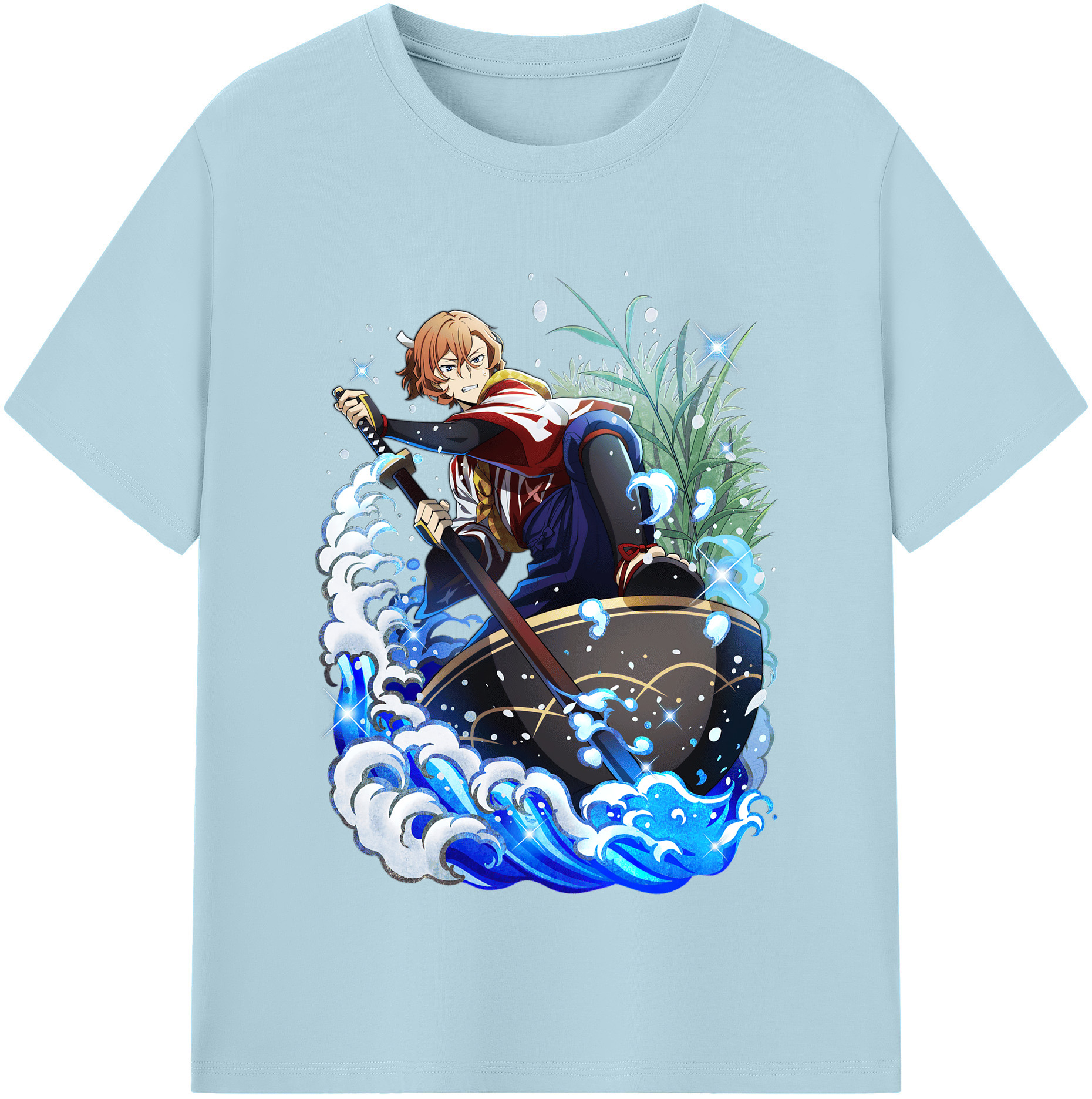 （画像用） 文豪ストレイドッグス Bungo Stray Dogs 綿100％半袖Tシャツ（フロントプリント）